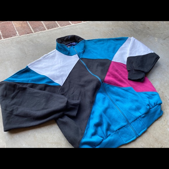 90s color block jacket - Picture 2 of 4